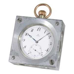 Very rare Swiss aluminium Chronometre de Bord Circa 1951