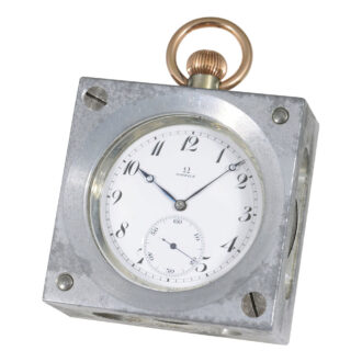 Very rare Swiss aluminium Chronometre de Bord Circa 1951