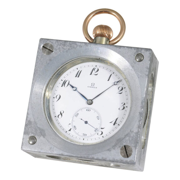 Very rare Swiss aluminium Chronometre de Bord Circa 1951