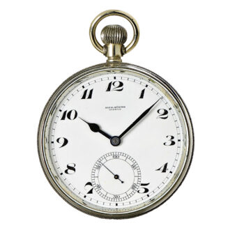 Large Swiss nickel Chronomètre de Bord deck watch Circa 1920