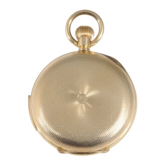 Swiss rose gold hunting cased repeating lever watch Circa 1900
