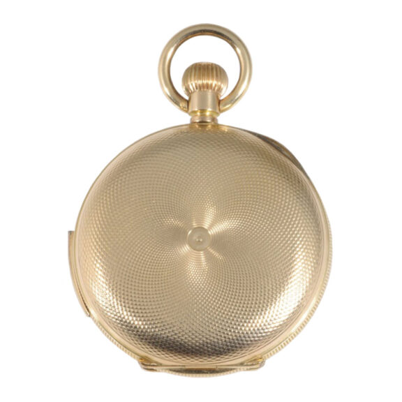 Swiss rose gold hunting cased repeating lever watch Circa 1900 Swiss rose gold hunting cased repeating lever watch Circa 1900