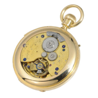 English gold half-hunting cased repeating watch Circa 1866