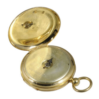 French 18K gold cylinder watch with 15-day power reserve Circa 1850 French 18K gold cylinder watch with 15-day power reserve Circa 1850