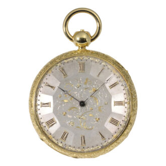Swiss grande sonnerie quarter repeating watch Circa 1850