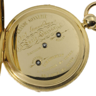 Swiss grande sonnerie quarter repeating watch Circa 1850