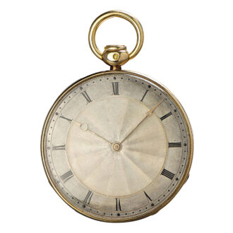 Ultra-thin French rose gold repeating cylinder watch Circa 1833