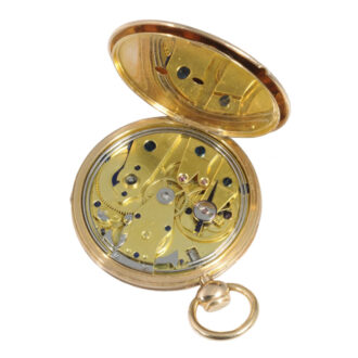 Ultra-thin French rose gold repeating cylinder watch Circa 1833