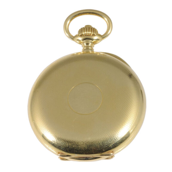 Swiss 18K gold chronometer with chronograph Circa 1915 Swiss 18K gold chronometer with chronograph Circa 1915