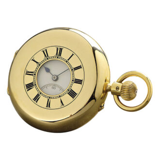 Fine English 18K gold half-hunting cased lever watch Circa 1902