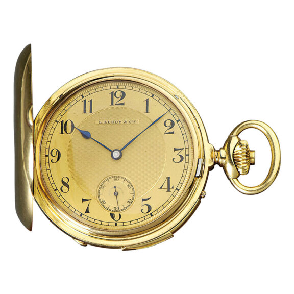 French 18K gold five-minute repeating lever watch Circa 1920