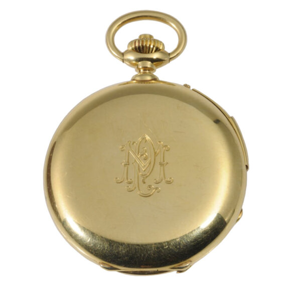 French 18K gold five-minute repeating lever watch Circa 1920 French 18K gold five-minute repeating lever watch Circa 1920