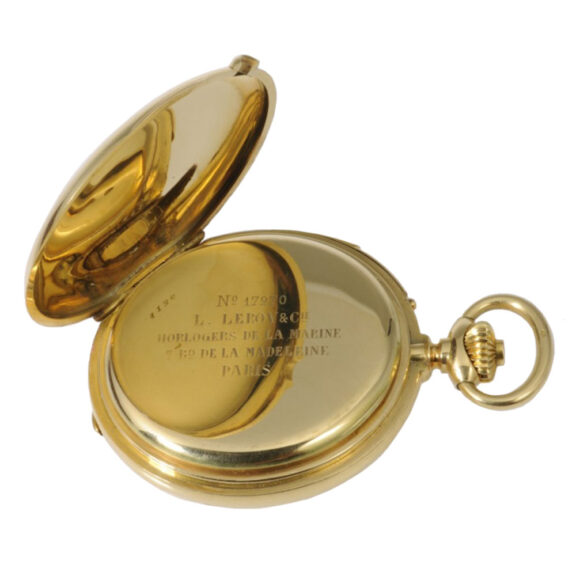 French 18K gold five-minute repeating lever watch Circa 1920 French 18K gold five-minute repeating lever watch Circa 1920