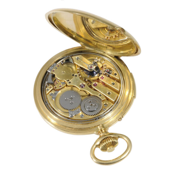 French 18K gold five-minute repeating lever watch Circa 1920 French 18K gold five-minute repeating lever watch Circa 1920