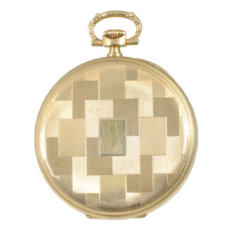 Swiss 14K gold open faced lever pocket watch Circa 1929