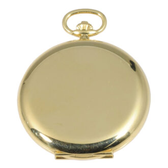 Swiss 18K gold hunting cased lever pocket watch Circa 1970