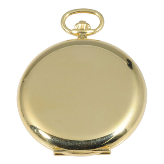 Swiss 18K gold hunting cased lever pocket watch Circa 1970 Swiss 18K gold hunting cased lever pocket watch Circa 1970