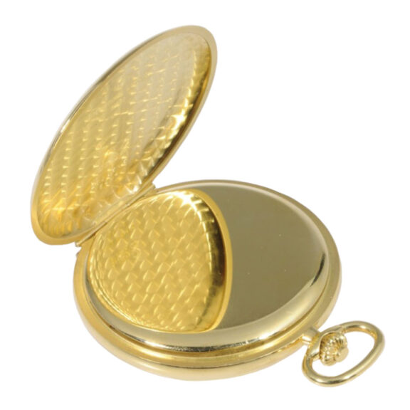 Swiss 18K gold hunting cased lever pocket watch Circa 1970 Swiss 18K gold hunting cased lever pocket watch Circa 1970