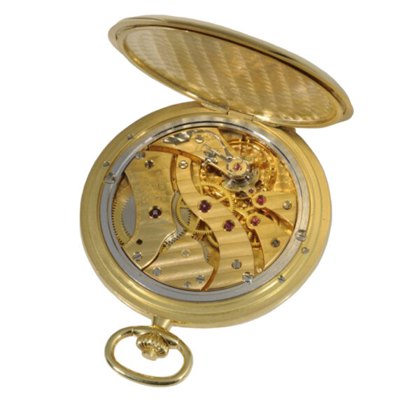 Swiss 18K gold hunting cased lever pocket watch Circa 1970 Swiss 18K gold hunting cased lever pocket watch Circa 1970