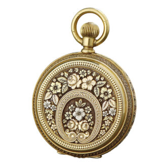 Swiss 18K gold lever made for the American market Circa 1900