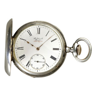 Historically interesting Swiss silver half-hunting cased lever Circa 1882