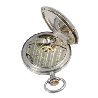 Historically interesting Swiss silver half-hunting cased lever Circa 1882