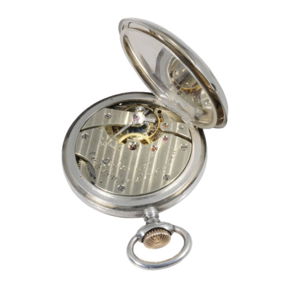 Historically interesting Swiss silver half-hunting cased lever Circa 1882 Historically interesting Swiss silver half-hunting cased lever Circa 1882