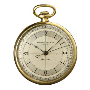 Very rare Swiss 18K gold centre seconds lever watch Circa 1929
