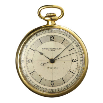 Very rare Swiss 18K gold centre seconds lever watch Circa 1929