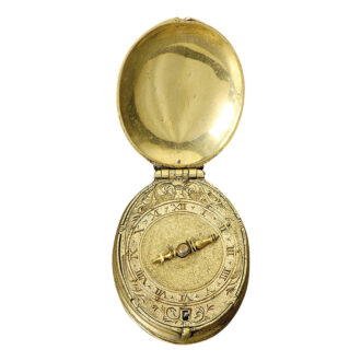 Rare English single-handed puritan pendant watch Circa 1640-1740
