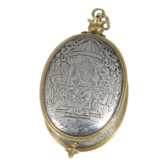 Extremely rare French pendant watch with biblical scenes Circa 1630