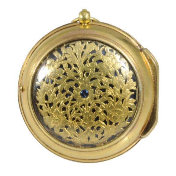 Small French gilt pair-cased single-handed verge watch Circa 1655 Small French gilt pair-cased single-handed verge watch Circa 1655