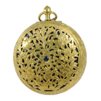 Small French gilt pair-cased single-handed verge watch Circa 1655