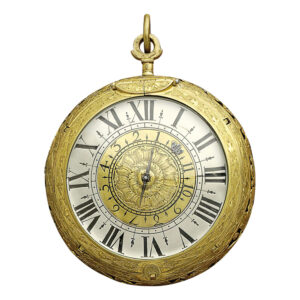 French fire-gilded hour-striking coach clock with alarm Circa 1660
