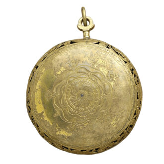 French fire-gilded hour-striking coach clock with alarm Circa 1660