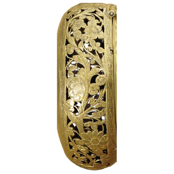 French fire-gilded hour-striking coach clock with alarm Circa 1660 French fire-gilded hour-striking coach clock with alarm Circa 1660