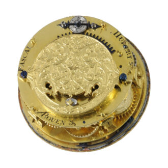 French silver one-handed verge oignon watch with alarm Circa 1680 French silver one-handed verge oignon watch with alarm Circa 1680