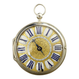 French oignon watch with mock pendulum balance Circa 1680