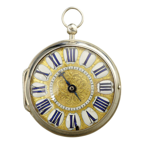 French oignon watch with mock pendulum balance Circa 1680
