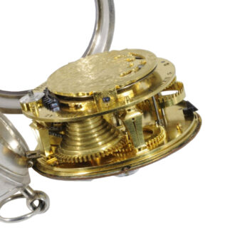 French oignon watch with mock pendulum balance Circa 1680