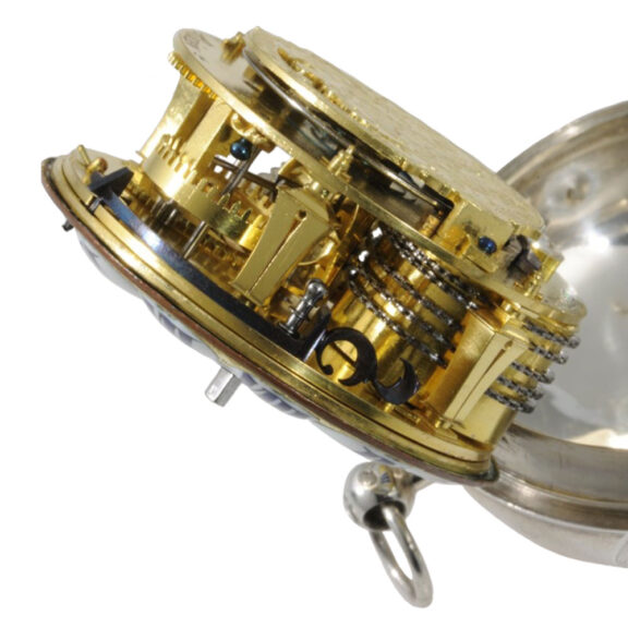 French oignon watch with mock pendulum balance Circa 1680 French oignon watch with mock pendulum balance Circa 1680