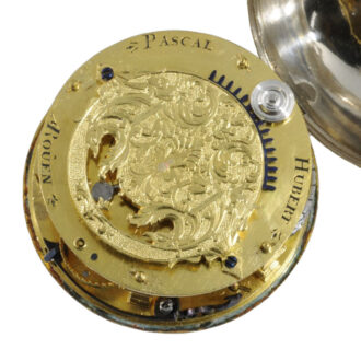 French oignon watch with mock pendulum balance Circa 1680
