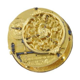 French silver quarter repeating verge oignon watch Circa 1700