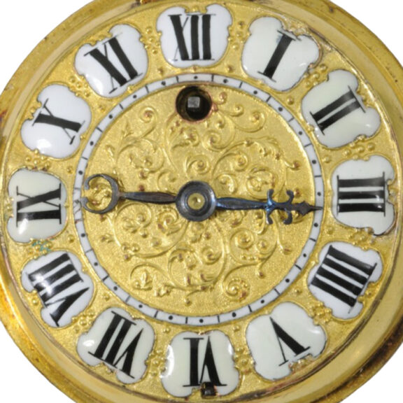French silver quarter repeating verge oignon watch Circa 1700 French silver quarter repeating verge oignon watch Circa 1700