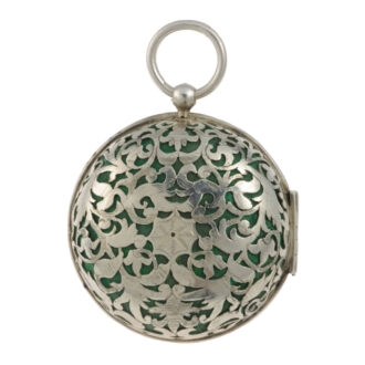 French silver one-handed verge oignon watch with alarm Circa 1695