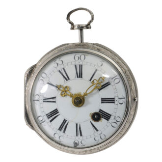 French silver quarter repeating verge oignon watch Circa 1700