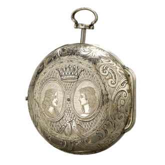 French silver quarter repeating verge oignon watch Circa 1700