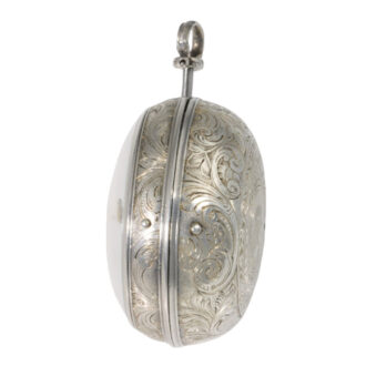 French silver quarter repeating verge oignon watch Circa 1700