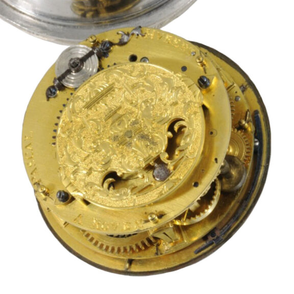 French silver quarter repeating verge oignon watch Circa 1700 French silver quarter repeating verge oignon watch Circa 1700