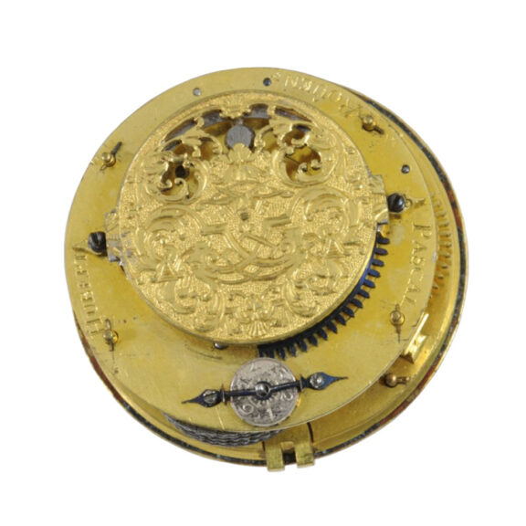 French fire gilded verge oignon pocket watch Circa 1700 French fire gilded verge oignon pocket watch Circa 1700